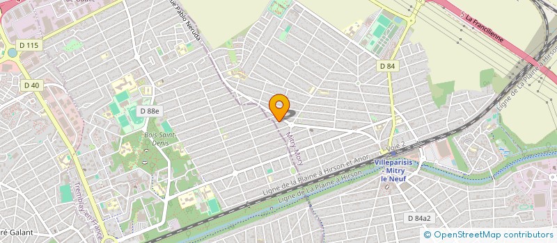 localisation de l'entreprise MONSIEUR DIAMANTINO PENA VIEIRA  MITRY-MORY