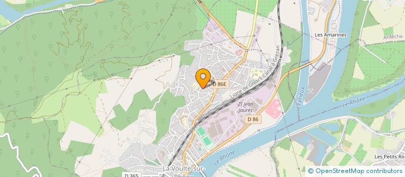 localisation de l'entreprise MONSIEUR DIAMANTINO SIMON  LA VOULTE-SUR-RHONE