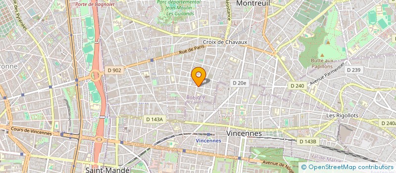 localisation de l'entreprise MONSIEUR DIAME SISSOKO à MONTREUIL