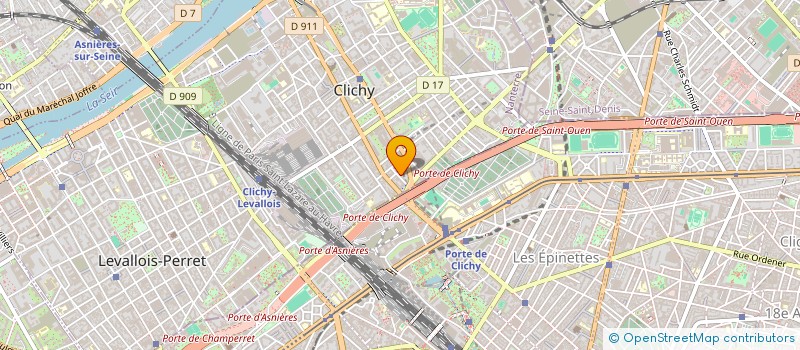 localisation de l'entreprise MONSIEUR DIAME SYLLA à CLICHY
