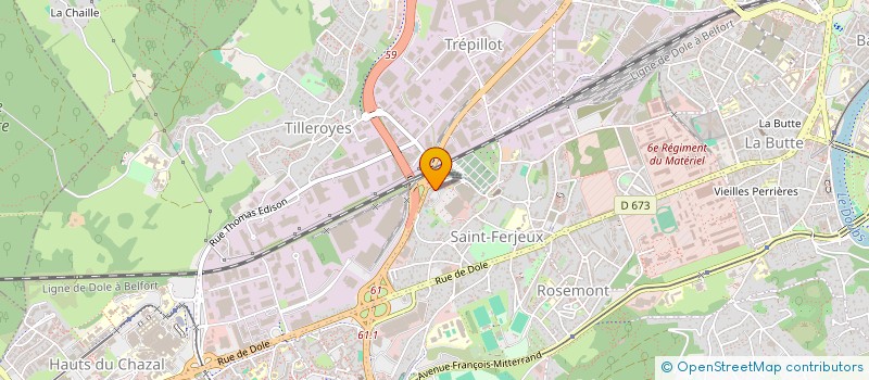localisation de l'entreprise MONSIEUR DIANGO GARY à BESANCON