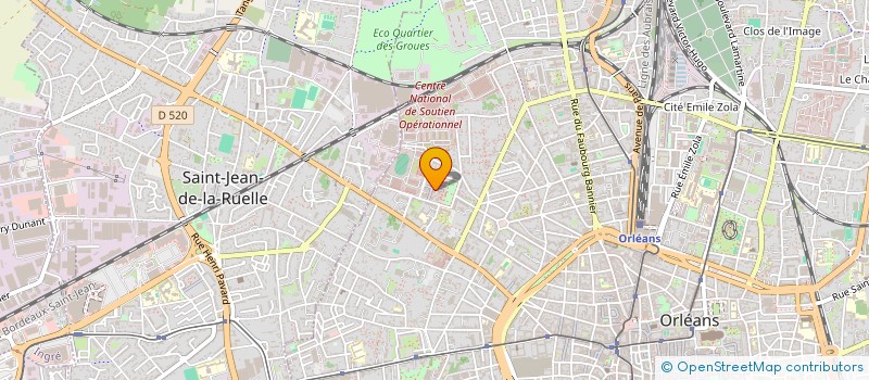 localisation de l'entreprise MONSIEUR DIAO BAH  ORLEANS