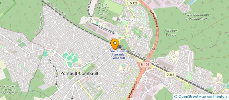 localisation de l'entreprise MONSIEUR DIARRA COULIBALY à PONTAULT-COMBAULT