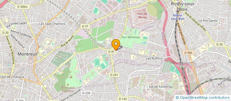 localisation de l'entreprise MONSIEUR DIATOUROU DIARRA à MONTREUIL