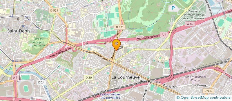 localisation de l'entreprise MONSIEUR DIBAKAR BHATTACHARJEE à LA COURNEUVE