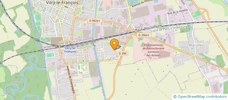 localisation de l'entreprise MONSIEUR DICKSON CLOUET à VITRY-LE-FRANCOIS