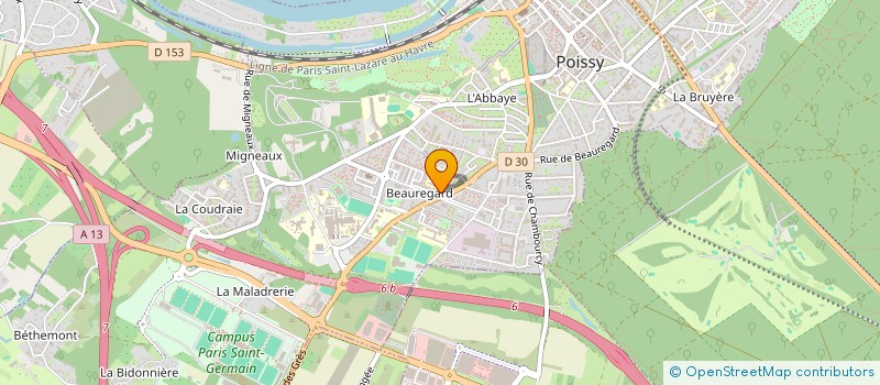 localisation de l'entreprise MONSIEUR DIDE DANSOKO  POISSY