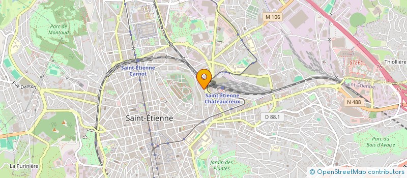 localisation de l'entreprise MONSIEUR DIDE TOURE  SAINT-ETIENNE