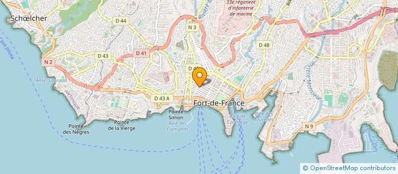 localisation de l'entreprise MONSIEUR DIDEROT LINCY  FORT-DE-FRANCE