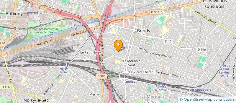 localisation de l'entreprise MONSIEUR DIDIER ABENZOAR  BONDY