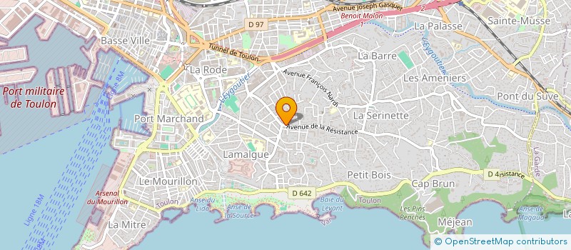 localisation de l'entreprise MONSIEUR DIDIER ACCART  TOULON