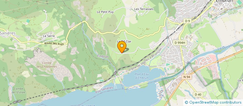 localisation de l'entreprise MONSIEUR DIDIER ARGIOLAS  EMBRUN