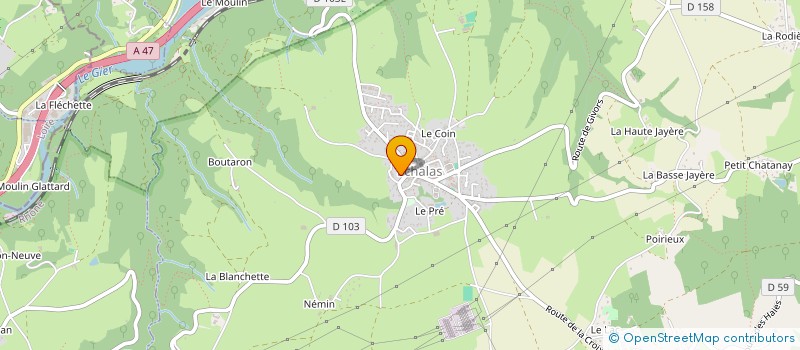 localisation de l'entreprise MONSIEUR DIDIER ASPE  ECHALAS