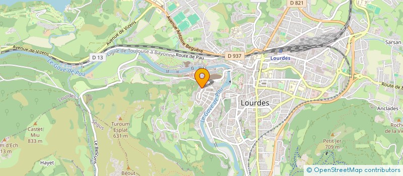 localisation de l'entreprise MONSIEUR DIDIER AUBERT à LOURDES