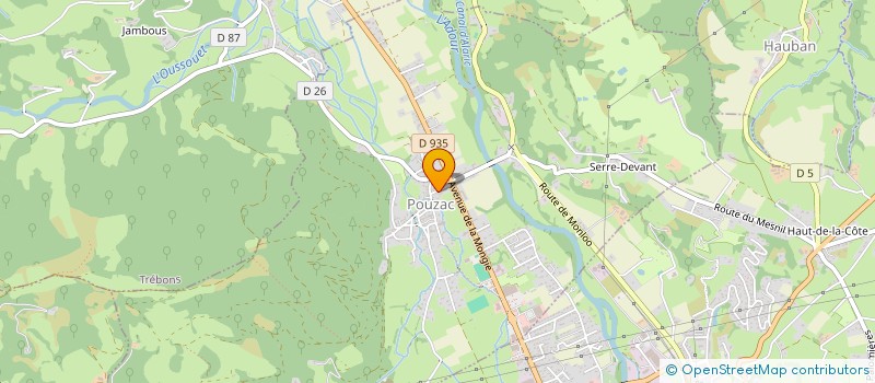 localisation de l'entreprise MONSIEUR DIDIER AUBERT  POUZAC