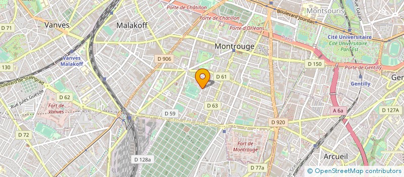 localisation de l'entreprise MONSIEUR DIDIER AUDOIN  MONTROUGE