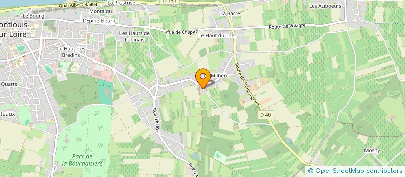 localisation de l'entreprise MONSIEUR DIDIER AVENET  SAINT MARTIN LE BEAU