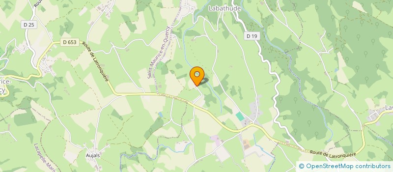 localisation de l'entreprise MONSIEUR DIDIER AYROLES  LABATHUDE