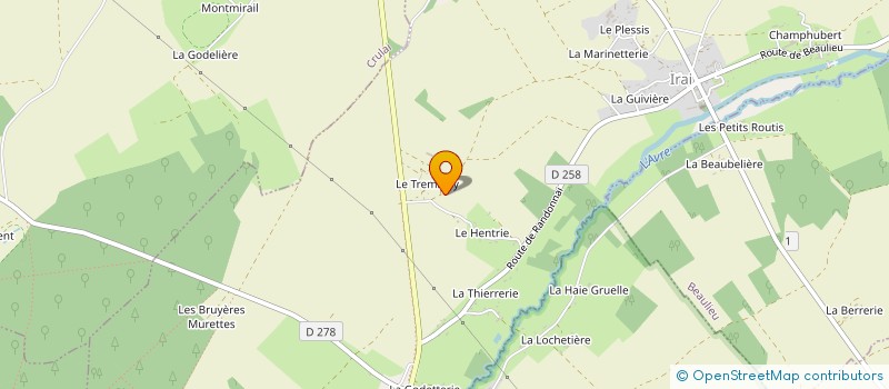 localisation de l'entreprise MONSIEUR DIDIER BABIN à IRAI