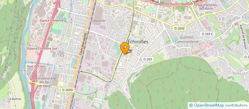 localisation de l'entreprise MONSIEUR DIDIER BABOUT à ECHIROLLES