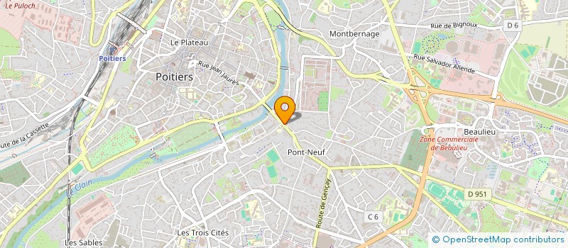 localisation de l'entreprise MONSIEUR DIDIER BACHELIER à POITIERS