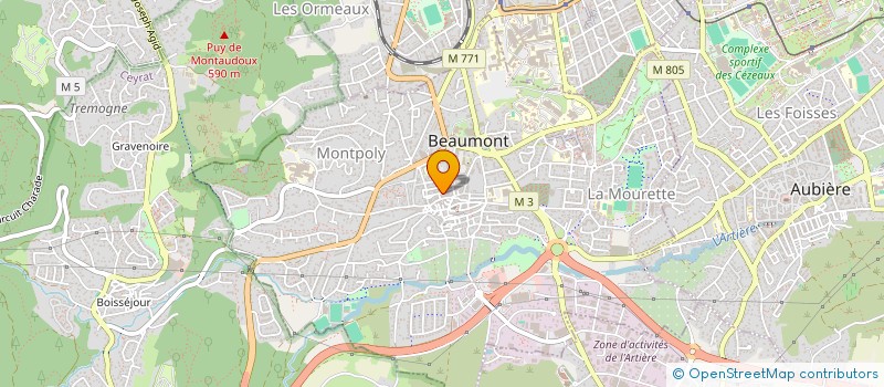 localisation de l'entreprise MONSIEUR DIDIER BADOU  CLERMONT-FERRAND