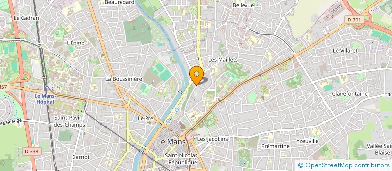 localisation de l'entreprise MONSIEUR DIDIER BAHIN à LE MANS