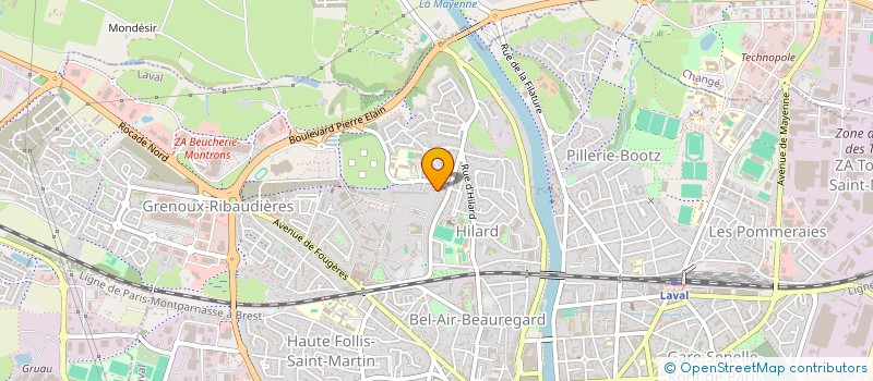 localisation de l'entreprise MONSIEUR DIDIER BAILLEAU à LAVAL