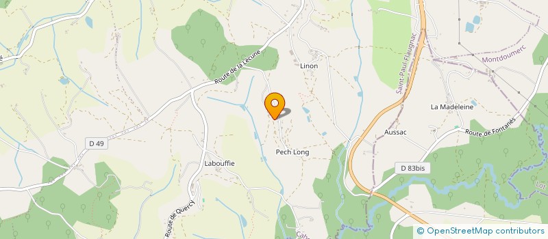 localisation de l'entreprise MONSIEUR DIDIER BALITRAND  SAINT-PAUL-FLAUGNAC