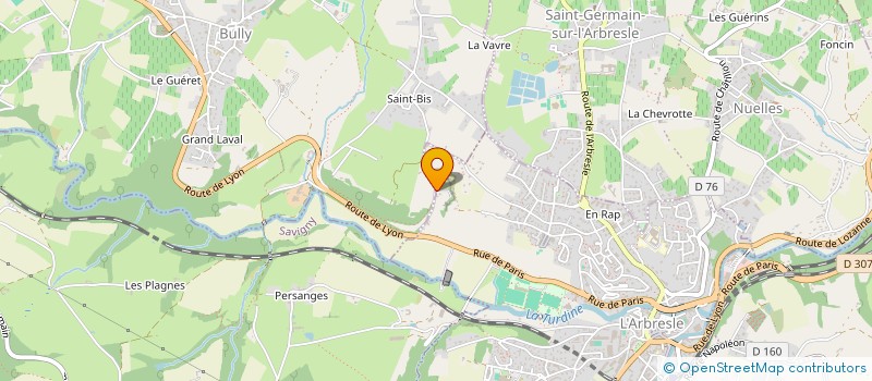 localisation de l'entreprise MONSIEUR DIDIER BARBAUD  L'ARBRESLE