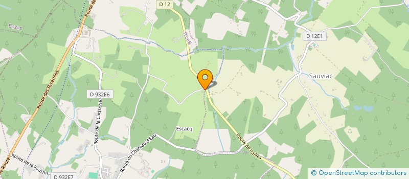 localisation de l'entreprise MONSIEUR DIDIER BARBE  SAUVIAC