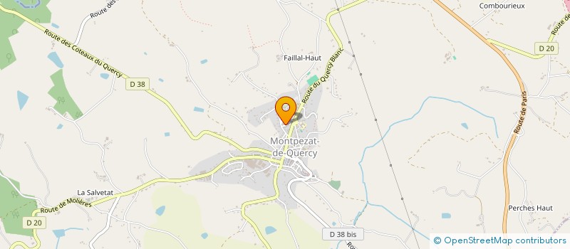 localisation de l'entreprise MONSIEUR DIDIER BARET  MONTPEZAT-DE-QUERCY