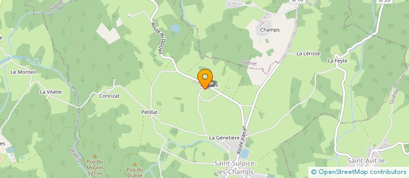 localisation de l'entreprise MONSIEUR DIDIER BAROSIER  SAINT-SULPICE-LES-CHAMPS