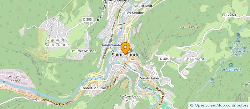localisation de l'entreprise MONSIEUR DIDIER BARRAND à SAINT-CLAUDE