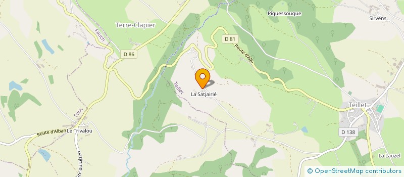 localisation de l'entreprise MONSIEUR DIDIER BARRAU  TEILLET