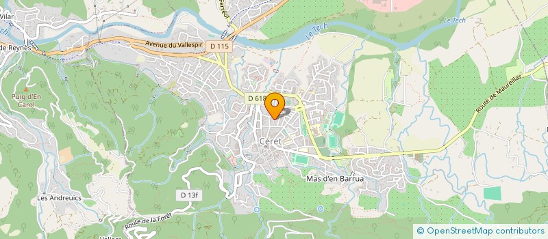 localisation de l'entreprise MONSIEUR DIDIER BARRAU à CERET