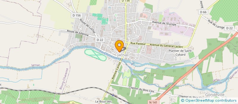 localisation de l'entreprise MONSIEUR DIDIER BARTHE à JARNAC