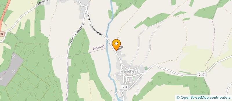 localisation de l'entreprise MONSIEUR DIDIER BATENDS  FRANCHEVAL