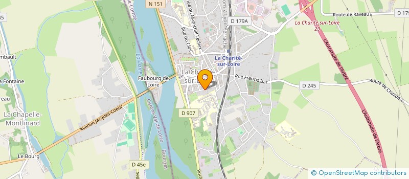 localisation de l'entreprise MONSIEUR DIDIER BAUDRY à LA CHARITE-SUR-LOIRE