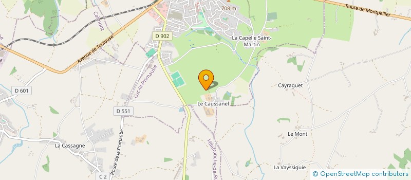 localisation de l'entreprise MONSIEUR DIDIER BAULEZ à LUC-LA-PRIMAUBE