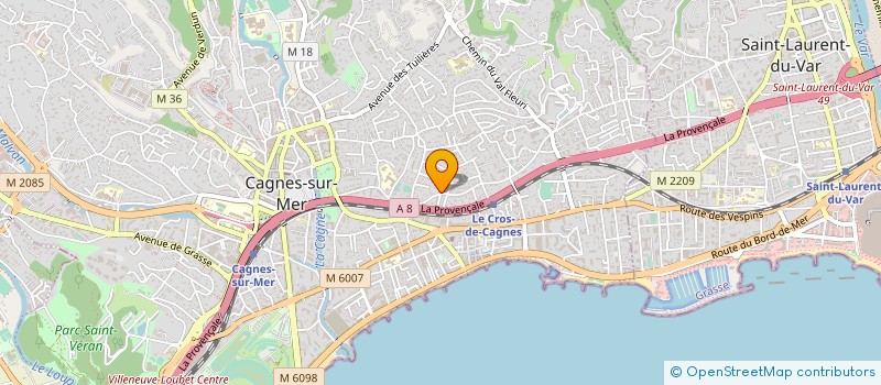 localisation de l'entreprise MONSIEUR DIDIER BAZILE à CAGNES-SUR-MER