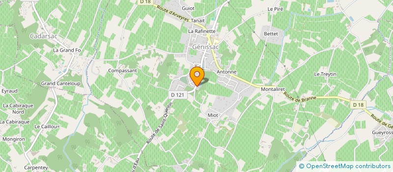 localisation de l'entreprise MONSIEUR DIDIER BEAUDU  GENISSAC