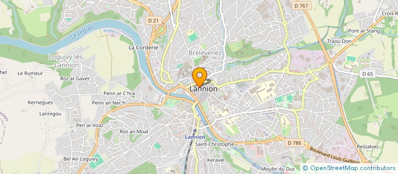 localisation de l'entreprise MONSIEUR DIDIER BEAUTOUR à LANNION