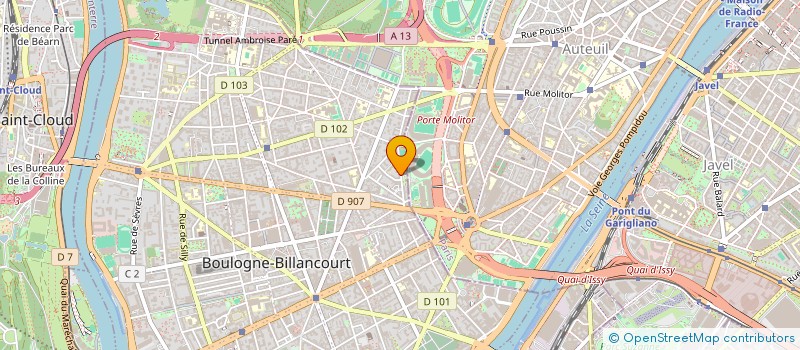 localisation de l'entreprise MONSIEUR DIDIER BELLAICHE  BOULOGNE-BILLANCOURT