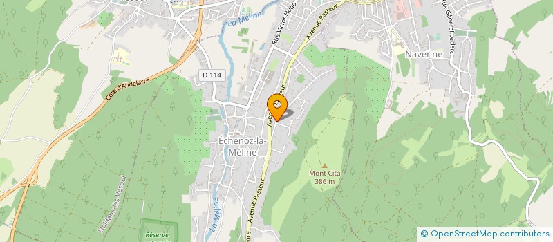 localisation de l'entreprise MONSIEUR DIDIER BELPERIN  ECHENOZ-LA-MELINE