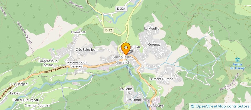 localisation de l'entreprise MONSIEUR DIDIER BENEDETTI  SAINT-JEAN-DE-SIXT