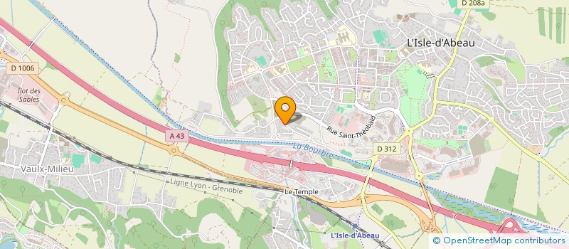 localisation de l'entreprise MONSIEUR DIDIER BENEZIT  L'ISLE-D'ABEAU