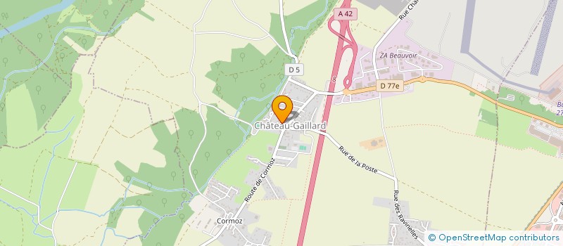 localisation de l'entreprise MONSIEUR DIDIER BENOISTON à CHATEAU-GAILLARD