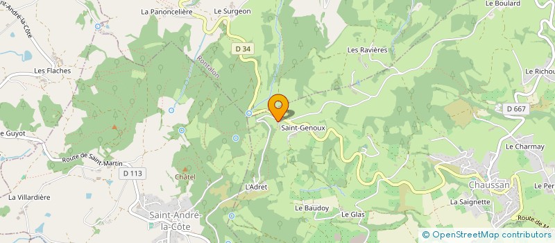 localisation de l'entreprise MONSIEUR DIDIER BERGER  CHAUSSAN