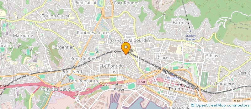 localisation de l'entreprise MONSIEUR DIDIER BERNAGE  TOULON